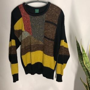 Vintage Canda Block sweater. Size 42.